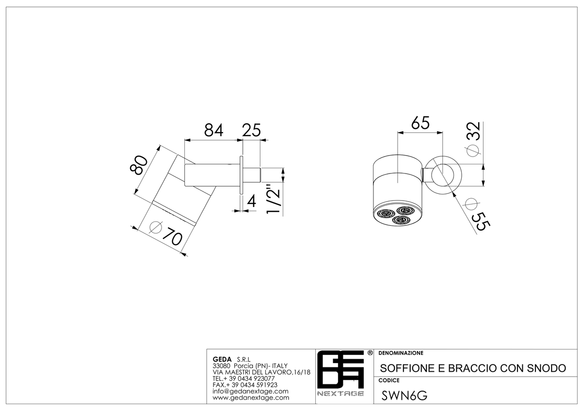Geda SWN6G - scheda tecnica