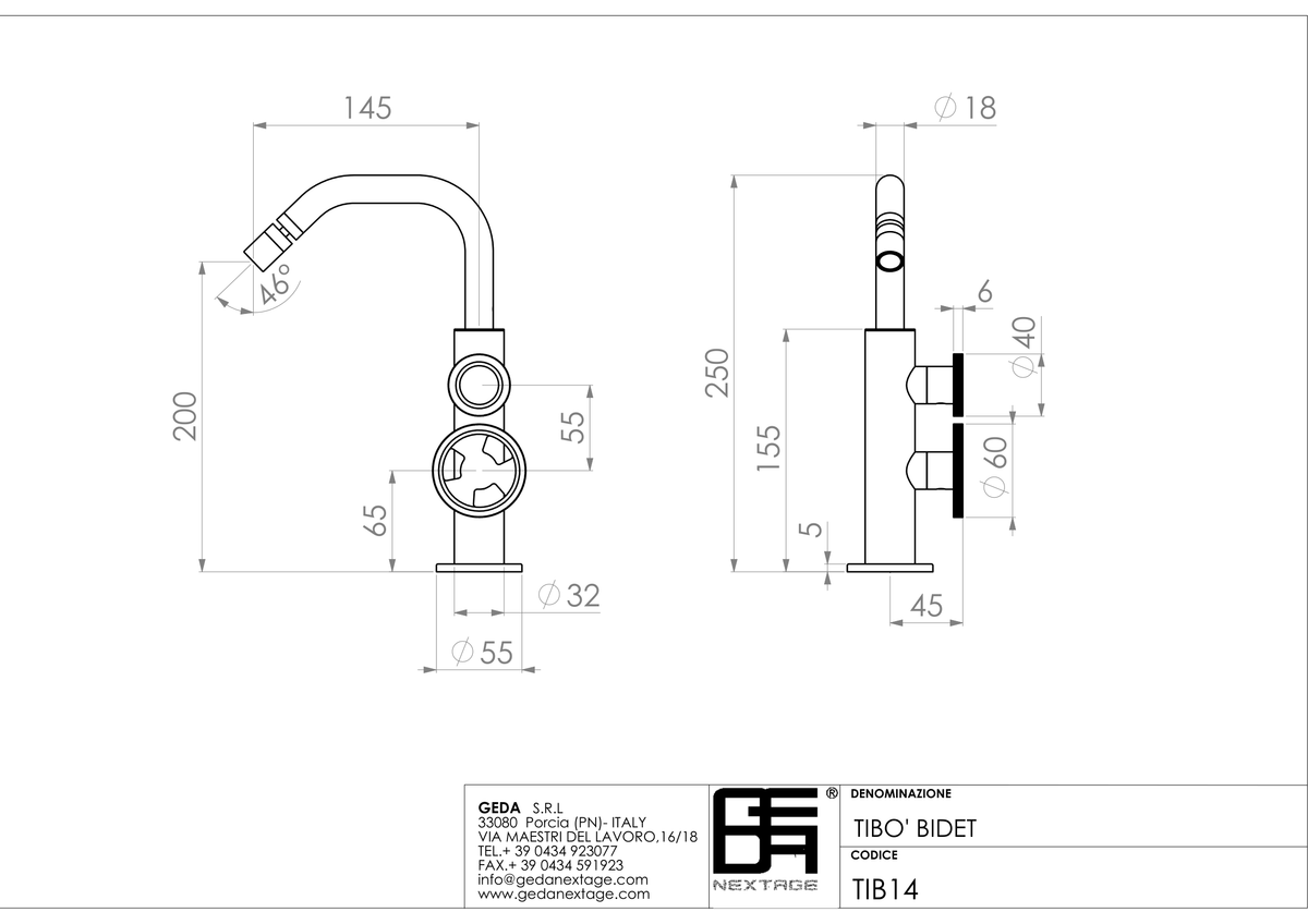 Geda TIB14 - scheda tecnica