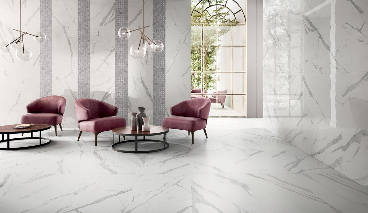 Themar Statuario Venato 30x60 nat - Gres Porcellanato di Ceramica Sant'Agostino - Prezzo solo €42.50! Compra ora su CEGO CERAMICHE