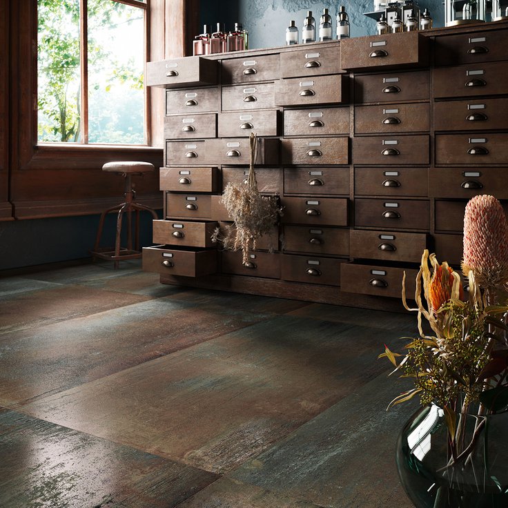 Dripart Bronze 90x90 - Gres Porcellanato di Ceramica Sant'Agostino - Prezzo solo €68! Compra ora su CEGO CERAMICHE