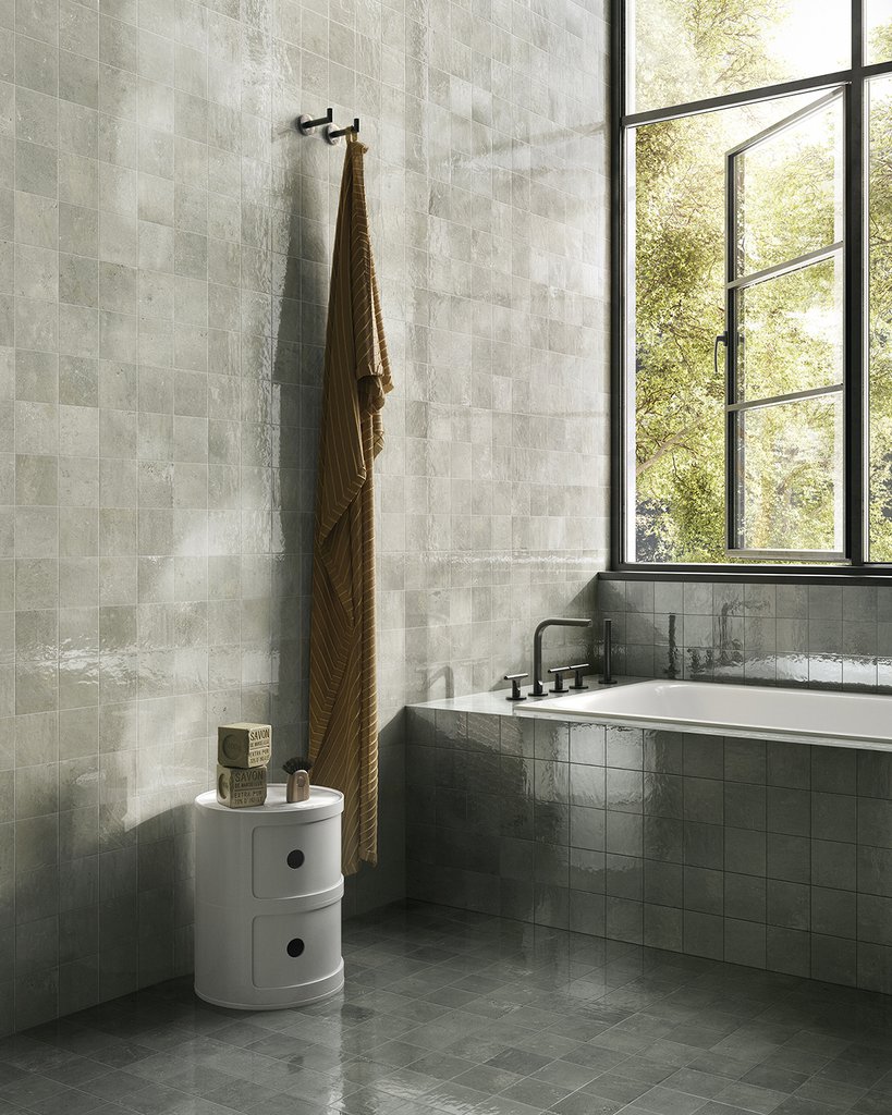 Pixel Aloe Lucido 10x10 - Gres Porcellanato di Ceramica Sant'Agostino - Prezzo solo €27.15! Compra ora su CEGO CERAMICHE