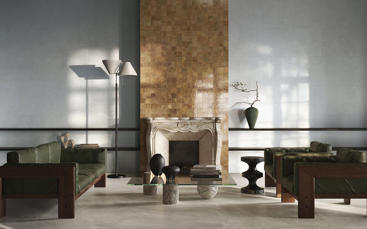 Pixel Sienna Lucido 10x10 - Gres Porcellanato di Ceramica Sant'Agostino - Prezzo solo €27.15! Compra ora su CEGO CERAMICHE