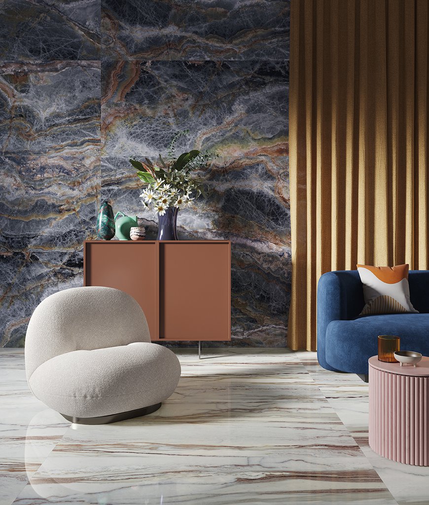 Star Onyx Indigo 60x120 Kry - Gres Porcellanato di Ceramica Sant'Agostino - Prezzo solo €73! Compra ora su CEGO CERAMICHE