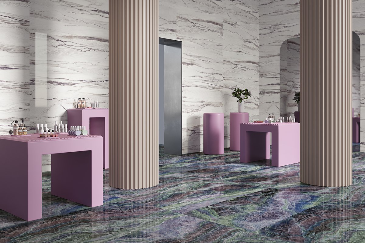 Star Marble Purple 60x120 - Gres Porcellanato di Ceramica Sant'Agostino - Prezzo solo €61! Compra ora su CEGO CERAMICHE