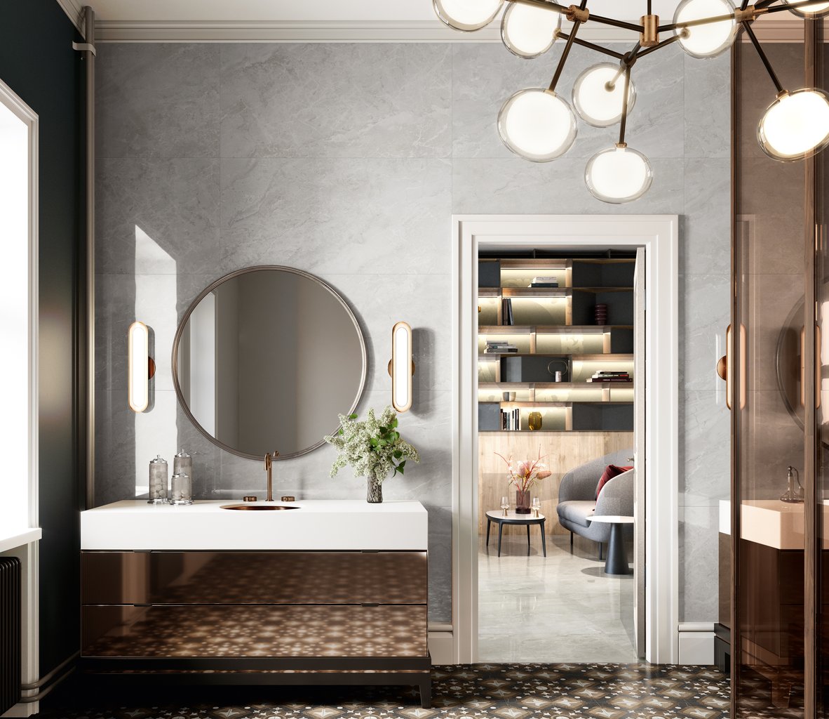 Trumarmi Silver 60x120 Kry - Gres Porcellanato di Ceramica Sant'Agostino - Prezzo solo €70! Compra ora su CEGO CERAMICHE