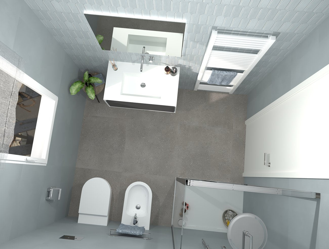 Milano Mood Gocce Nebbia 80x80 SATIN - Gres Porcellanato di Fap Ceramiche - Prezzo solo €50! Compra ora su CEGO CERAMICHE