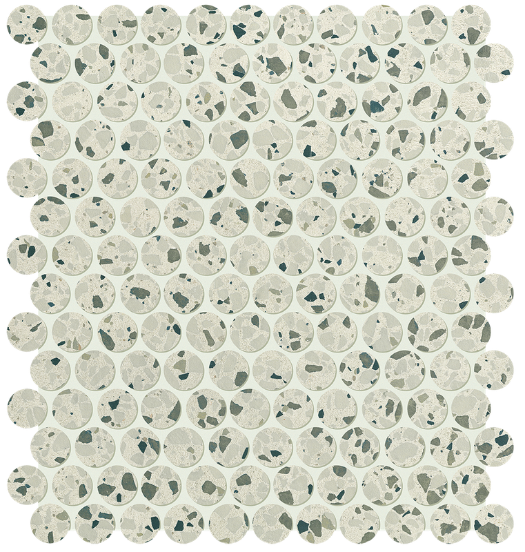 Glim Gemme Salvia Round Mosaico Matt 29,5x32,5 - Gres Porcellanato di Fap Ceramiche - Prezzo solo €257.45! Compra ora su CEGO CERAMICHE