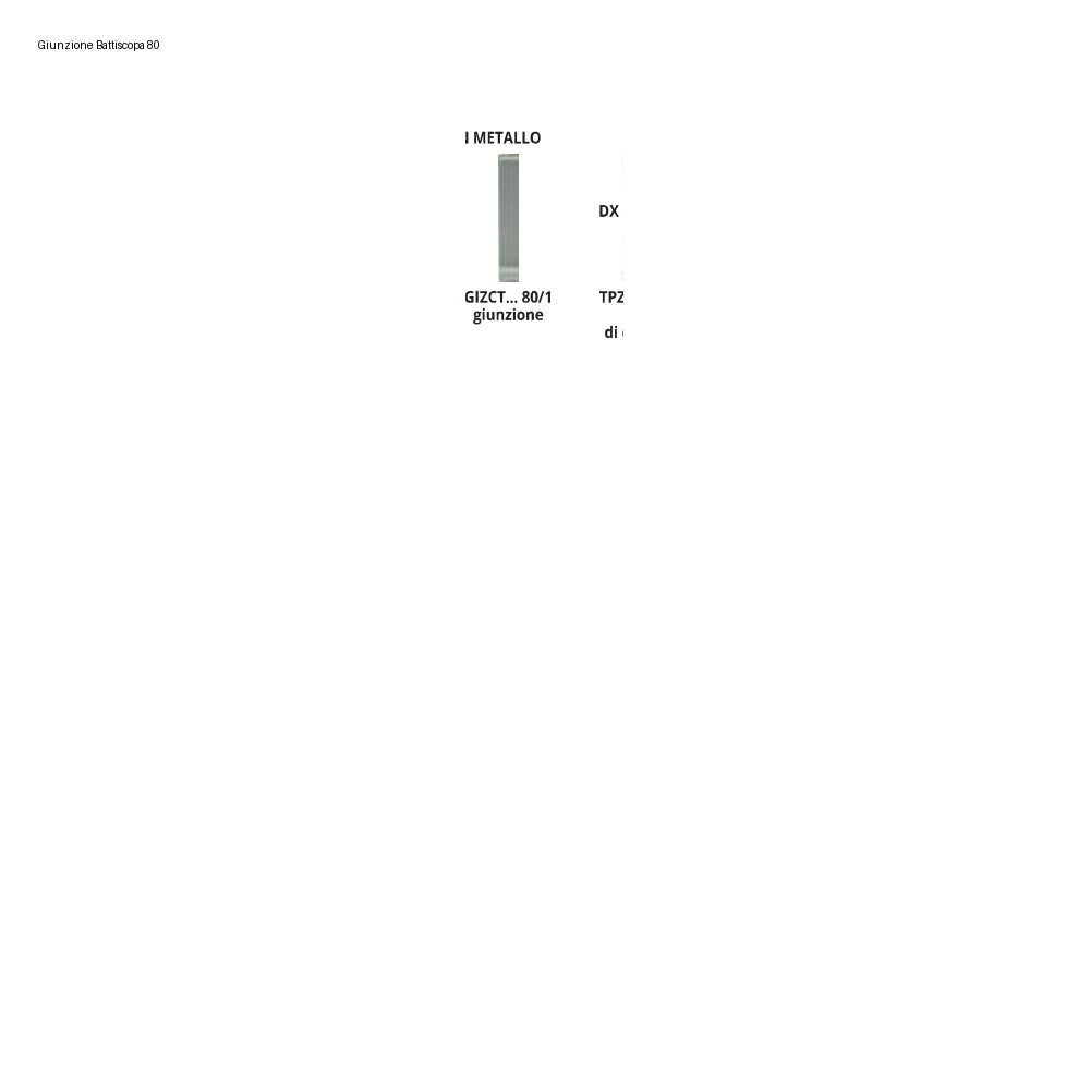 Giunzione Battiscopa 80 Progress Profiles