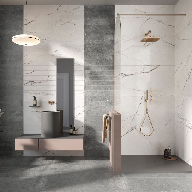 Epoque 21 Lilac White 60x60 antique 3d - Gres Porcellanato di Ariana Ceramiche - Prezzo solo €48! Compra ora su CEGO CERAMICHE