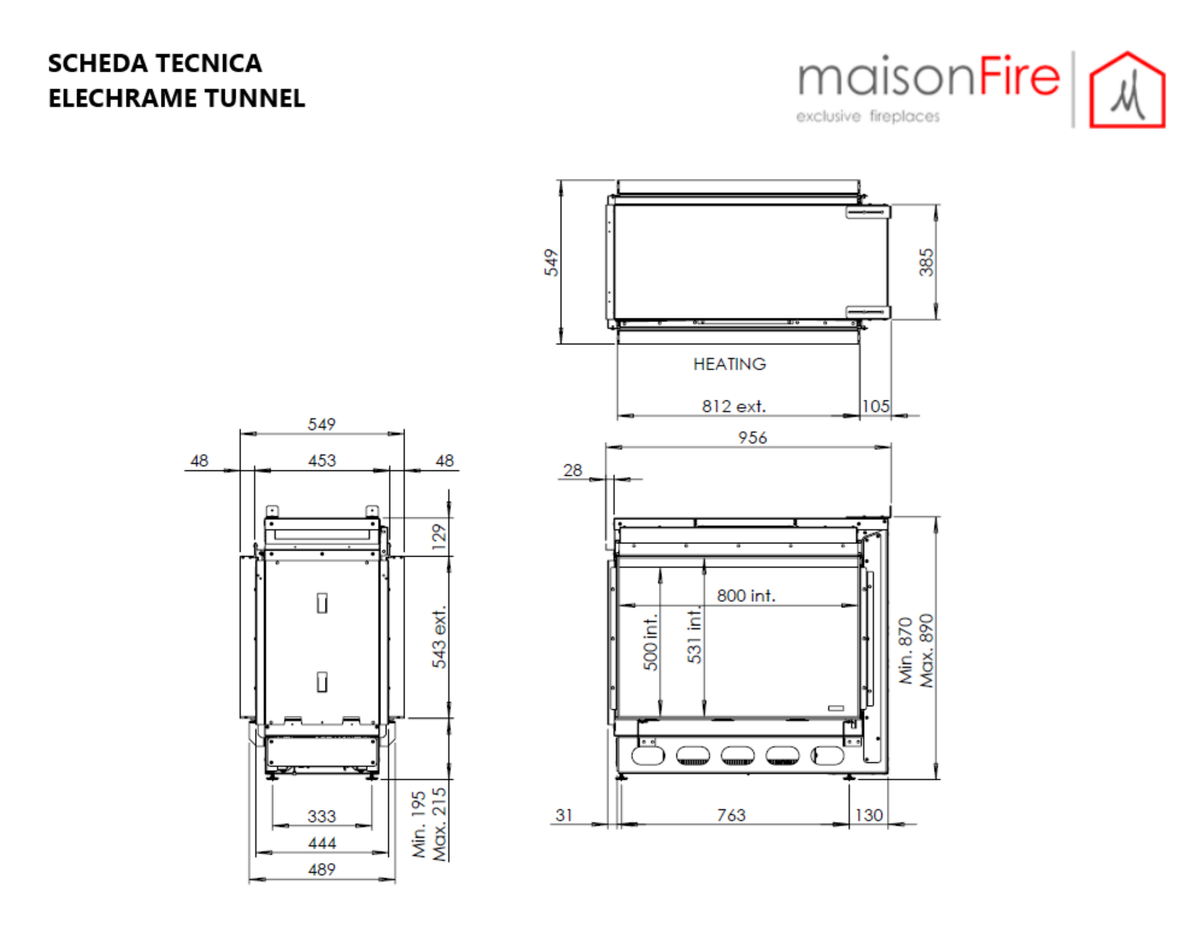 Elecharme Mood Tunnel maisonFire - Scheda tecnica ufficiale maisonFire