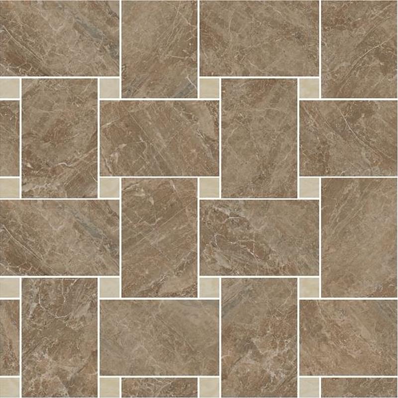 Versace Marble Mosaico Intreccio Marrone/Beige 29,1x29,1 Lux