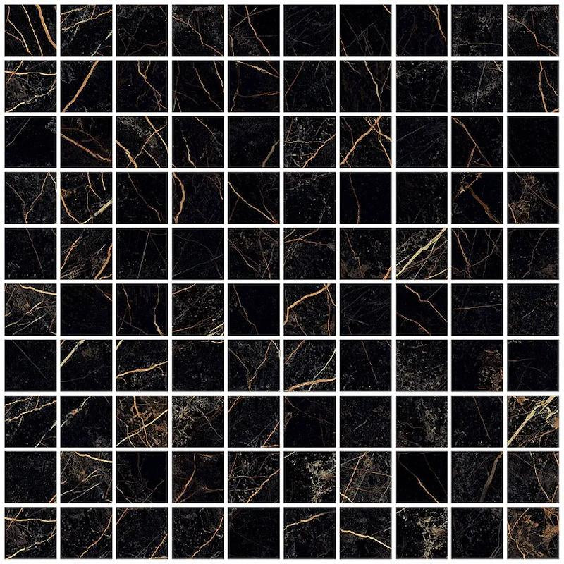 Versace Marble Mosaico T100 Nero 29,1x29,1 Lux