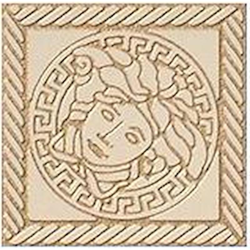 Versace Marble Tozzetto Medusa Beige 11,5X11,5 Lux