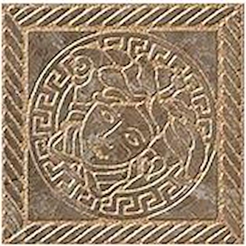 Versace Marble Tozzetto Medusa Marrone 11,5X11,5 Lux