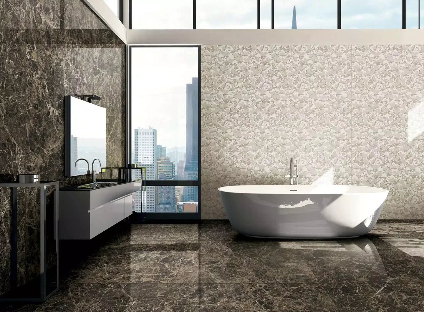 Les Bijoux Marron Imperial 120x240 glossy - Gres Porcellanato di Florim - Prezzo solo €212.15! Compra ora su CEGO CERAMICHE
