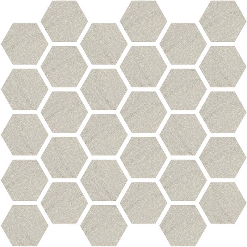 COEM Meridien Grigio Mosaico Esagoni Naturale Lucidato