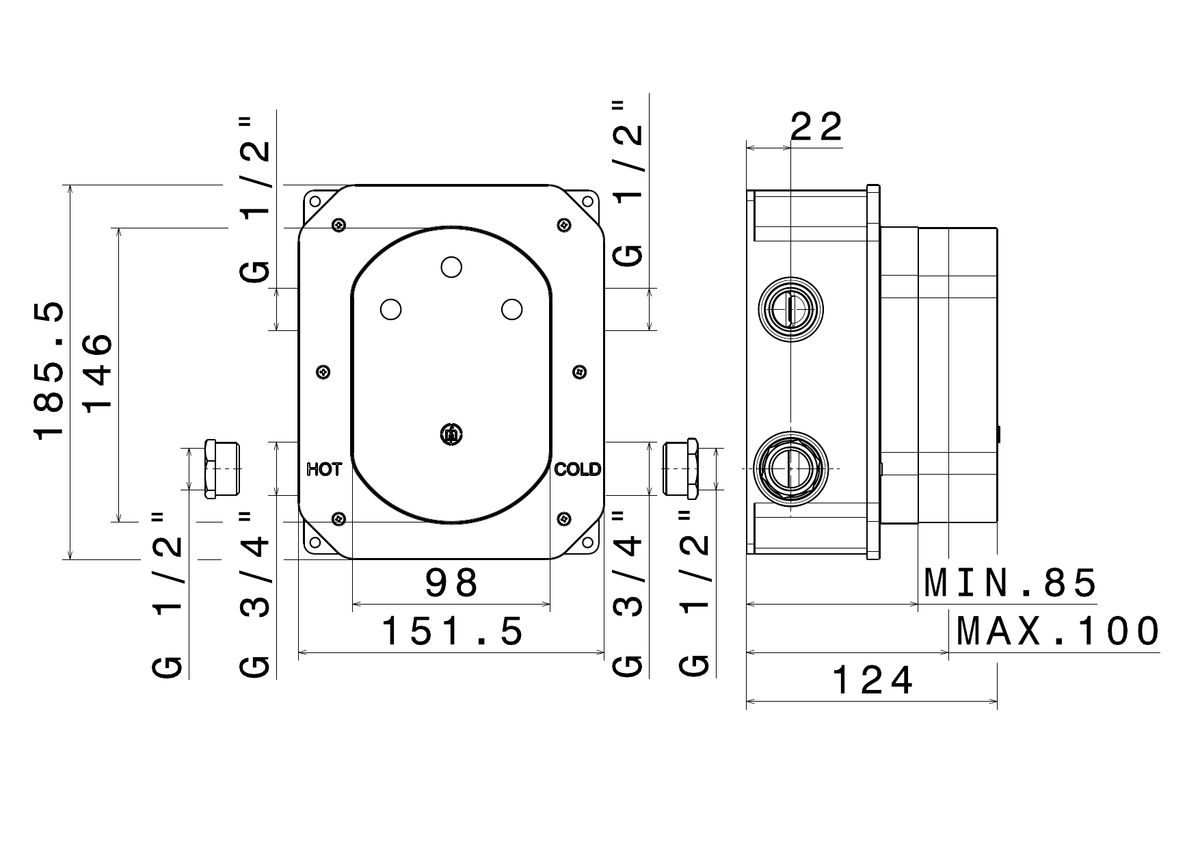 Newform 27751 - disegno tecnico