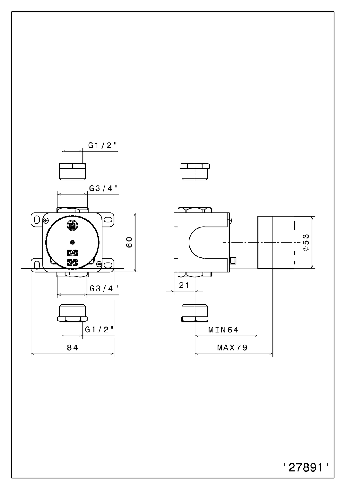 Newform 27891 - disegno tecnico