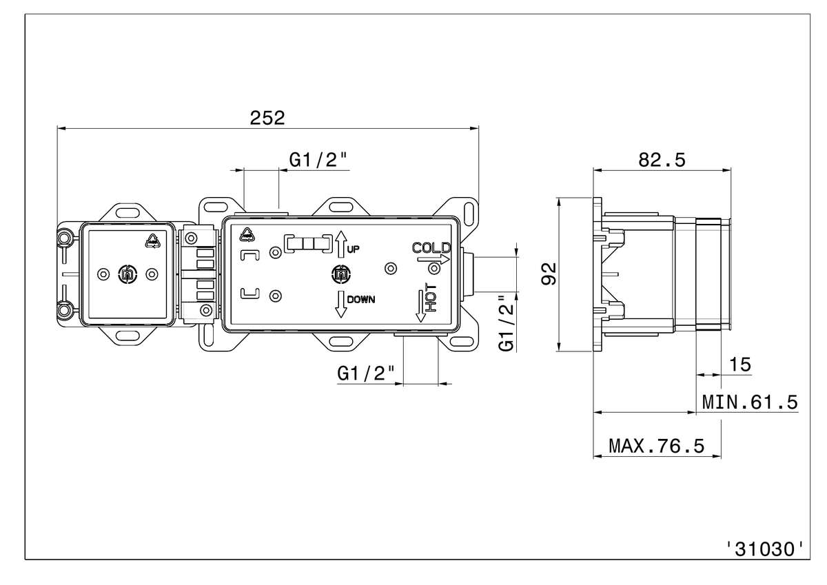 Newform 31030 - disegno tecnico