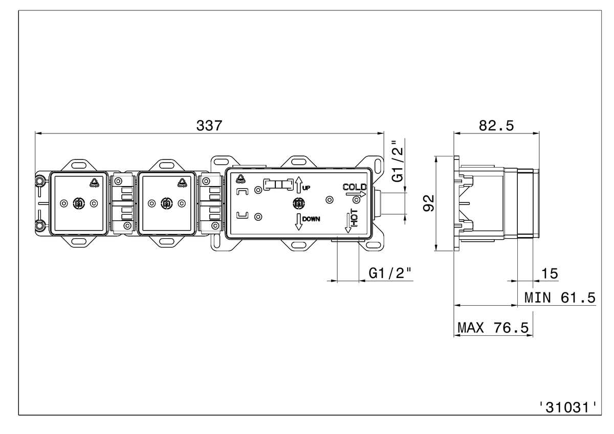 Newform 31031 - disegno tecnico