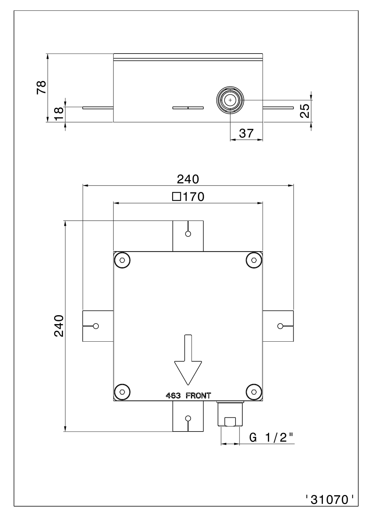 Newform 31070 - disegno tecnico