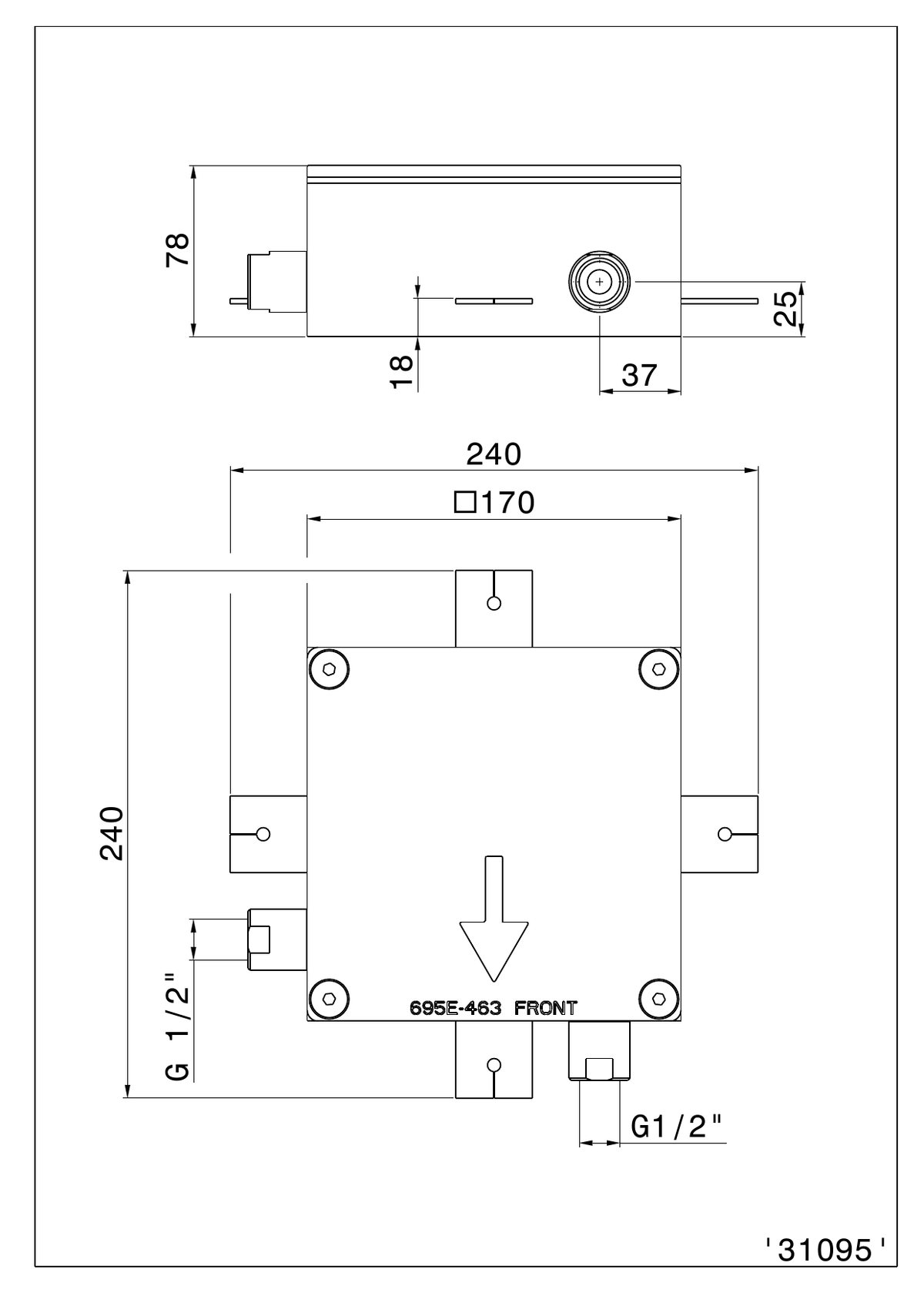 Newform 31095 - disegno tecnico