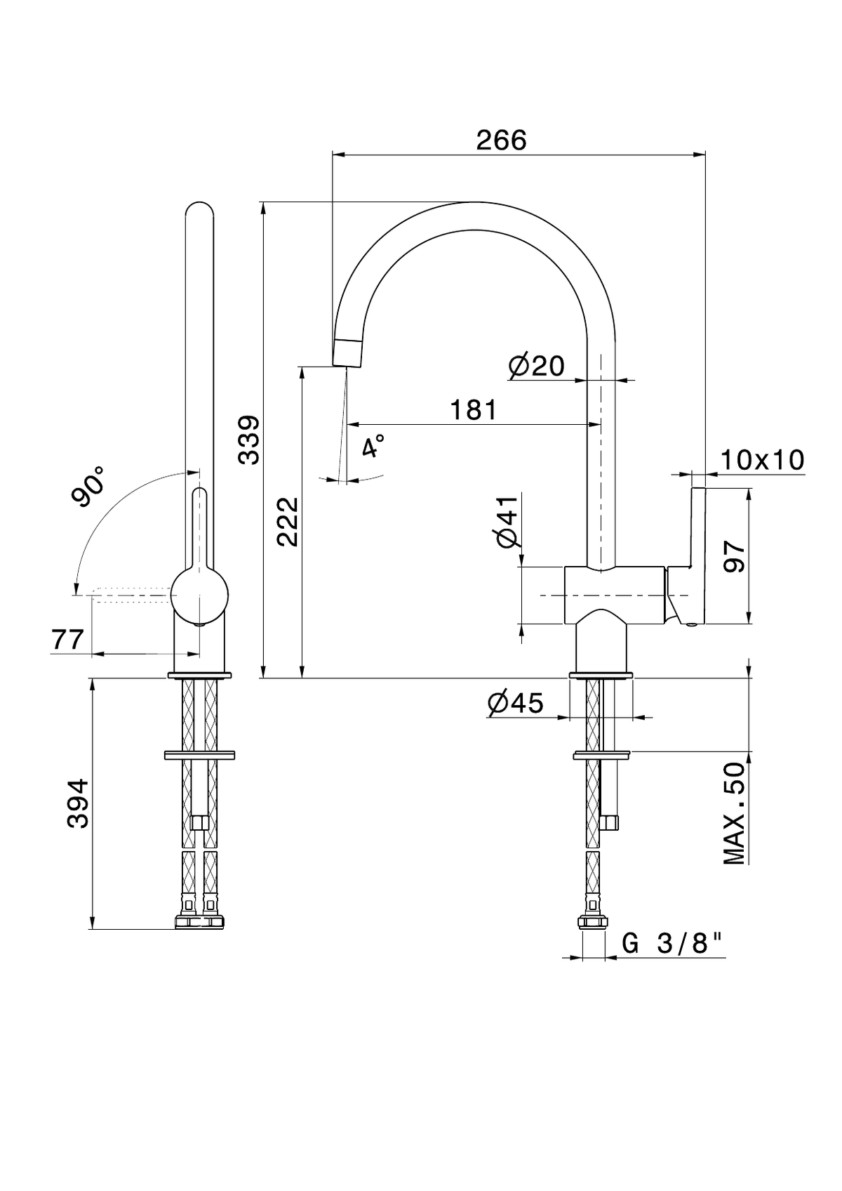 Newform 65921 - disegno tecnico