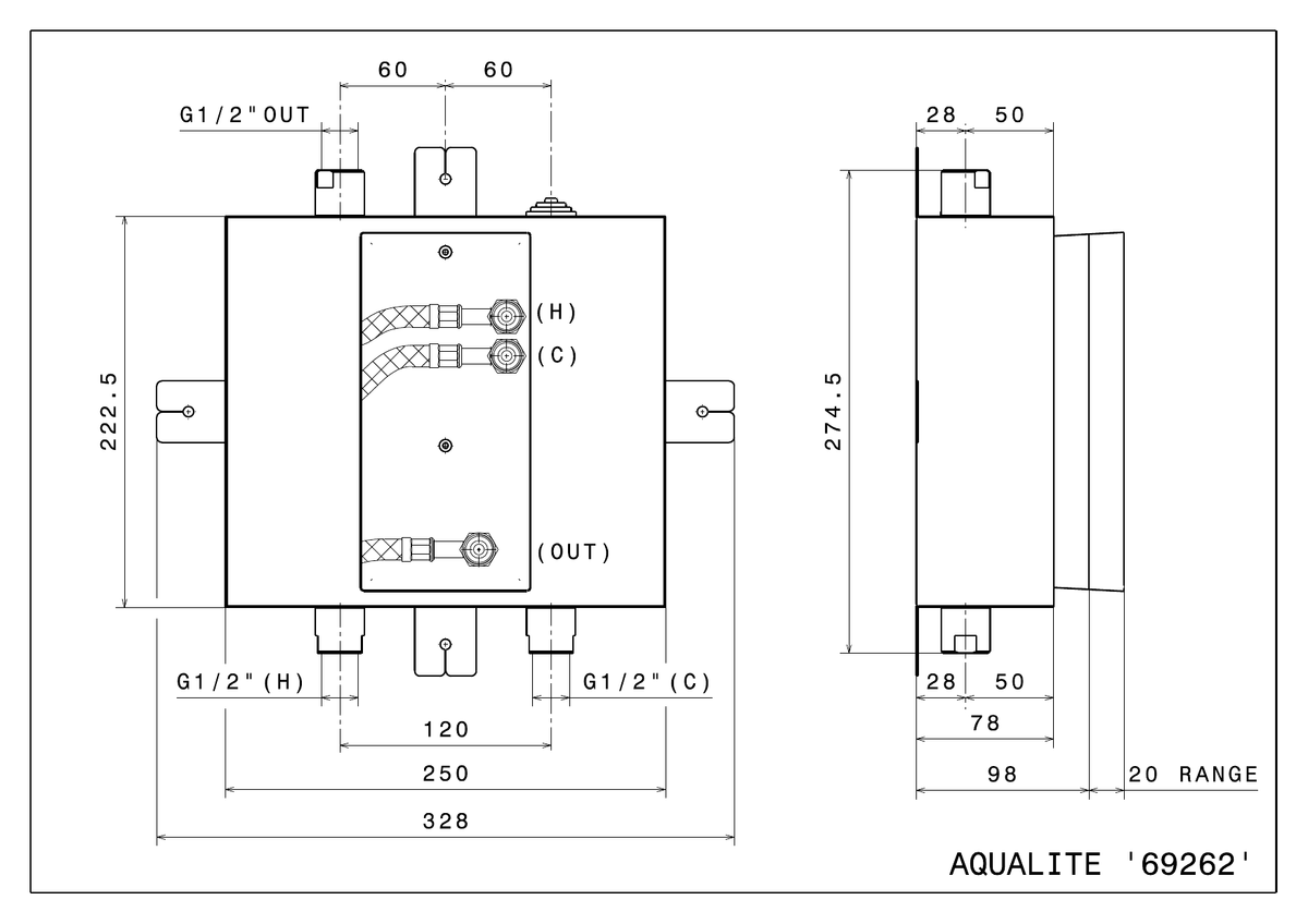 Newform 69262 - disegno tecnico