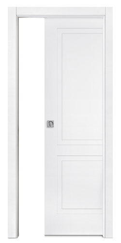 Anta di ricambio Style Pro Portalacasa, Bianco Laccato, apertura Scorrevole a scomparsa. Foto ufficiale del modello.