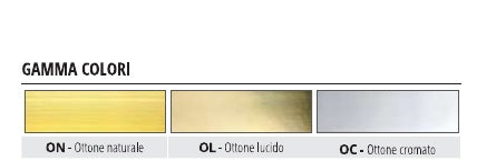 Projoint ottone - finiture ON naturale, OL lucido, OC cromato