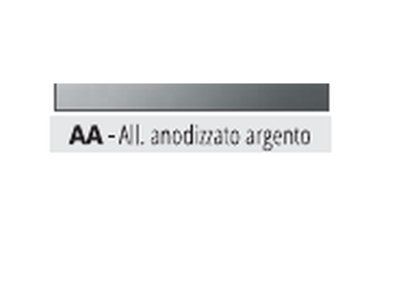 Proplate 80 ALZ - finitura AA alluminio anodizzato argento