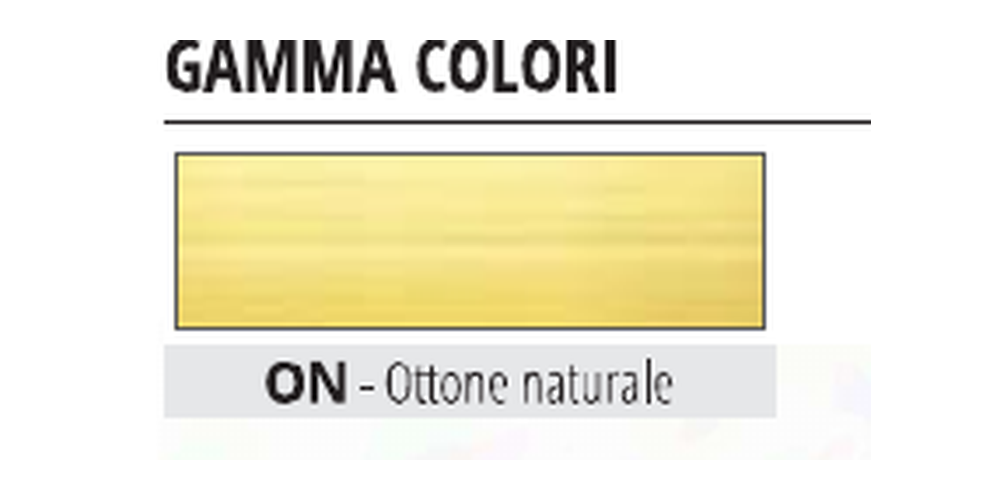 Proterminal Curve Ottone naturale - finitura ON