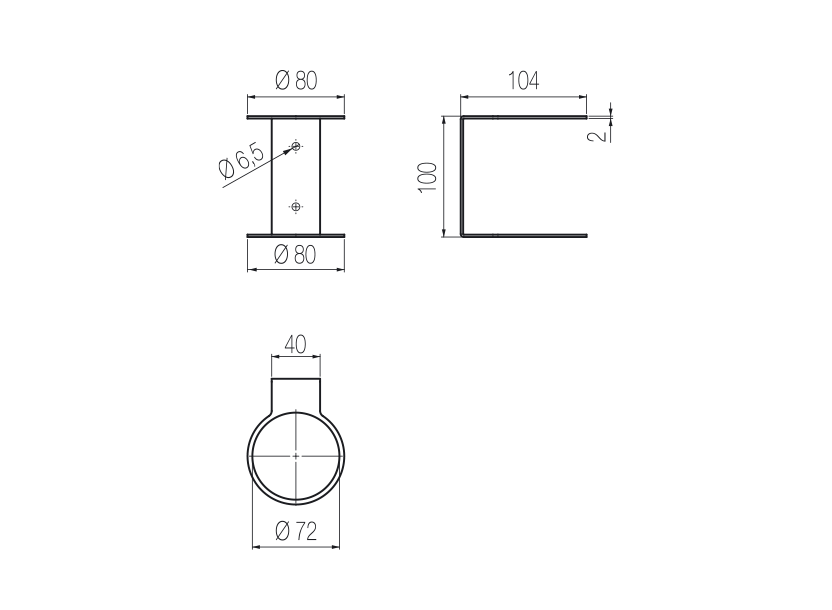 Radomonte ACX26 - disegno tecnico