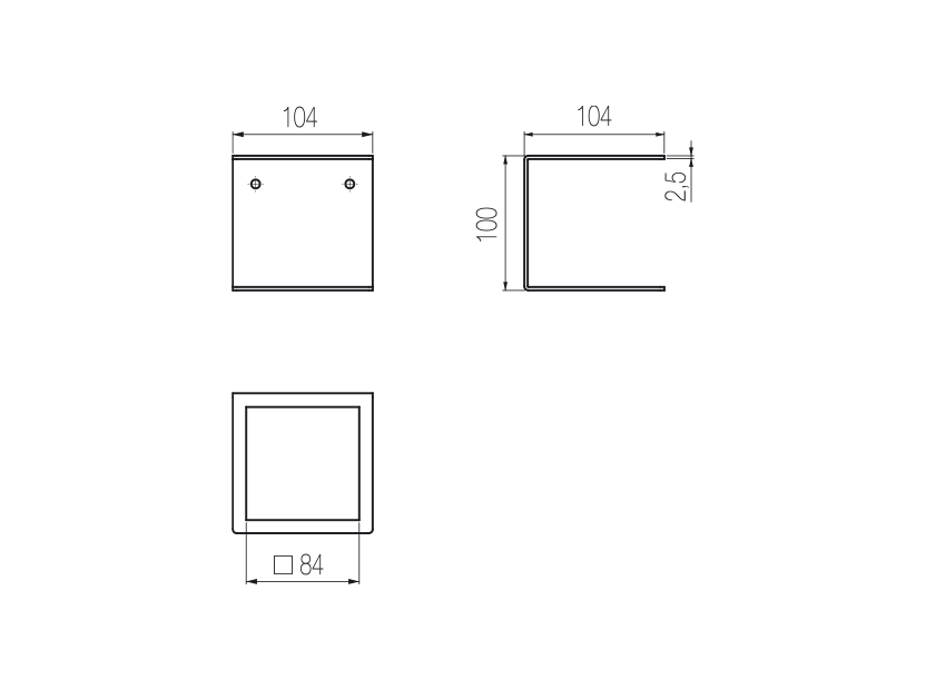 Radomonte AQX54 - disegno tecnico