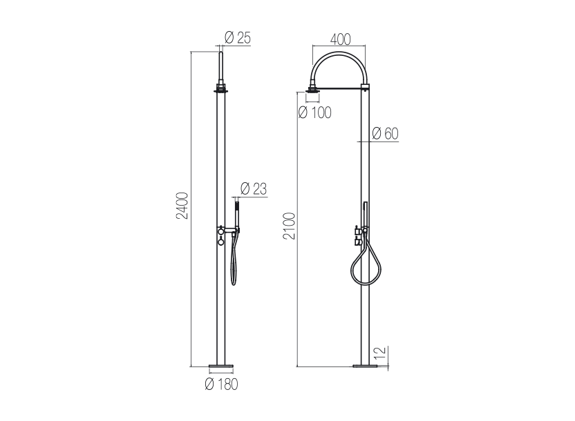 Radomonte CDE3 - disegno tecnico