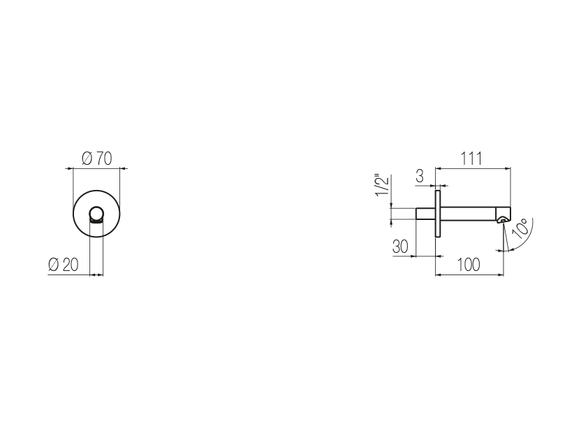Radomonte CHM10 - disegno tecnico