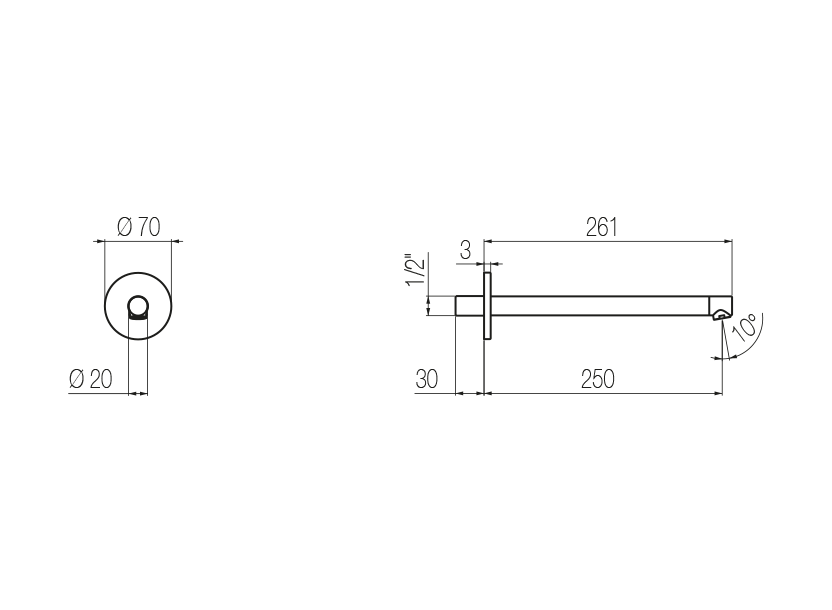 Radomonte CHM25 - disegno tecnico