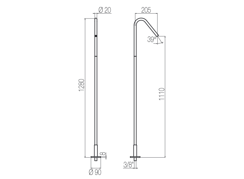 Radomonte CHP2 - disegno tecnico
