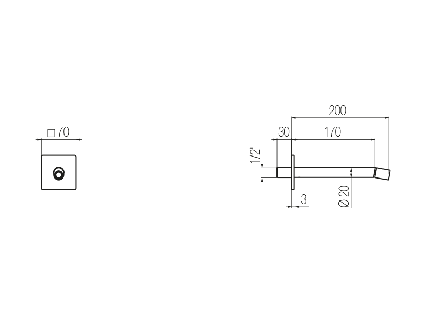 Radomonte CHQ50 - disegno tecnico