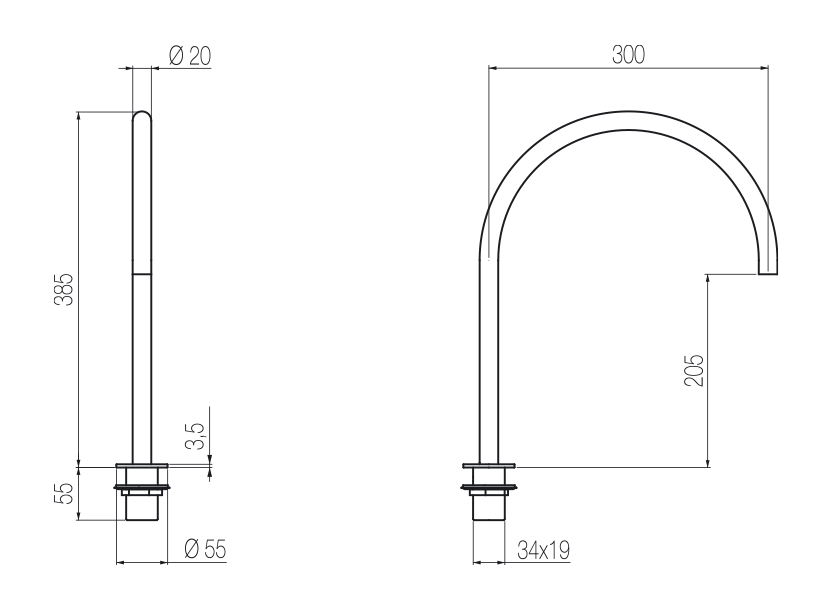 Radomonte CHT51 - disegno tecnico