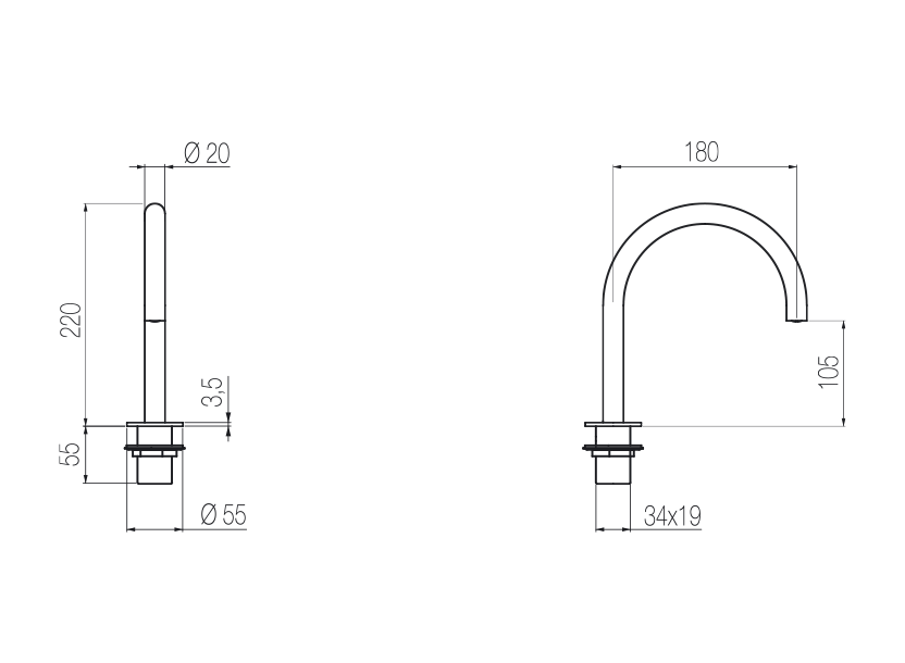 Radomonte CHT53 - disegno tecnico
