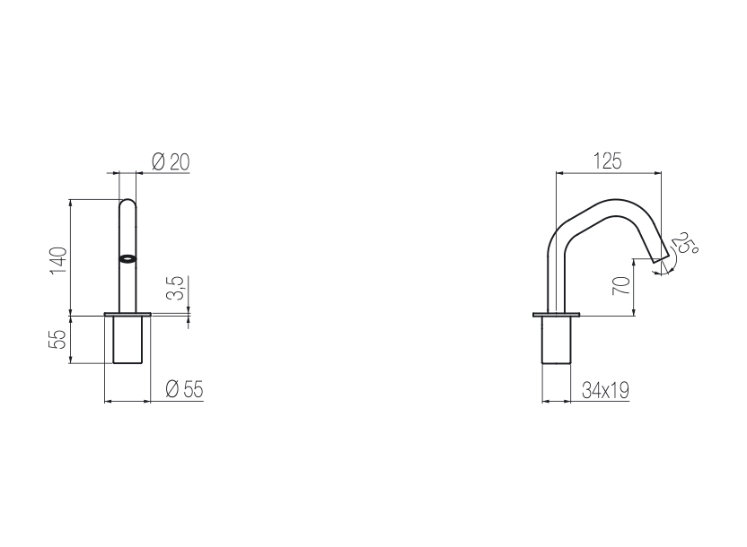 Radomonte CHT90 - disegno tecnico