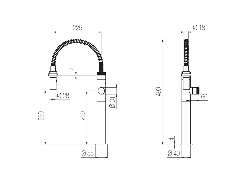 Radomonte CUC57 - disegno tecnico