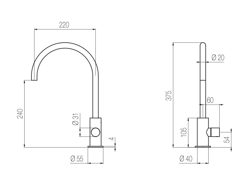 Radomonte CUC96 - disegno tecnico