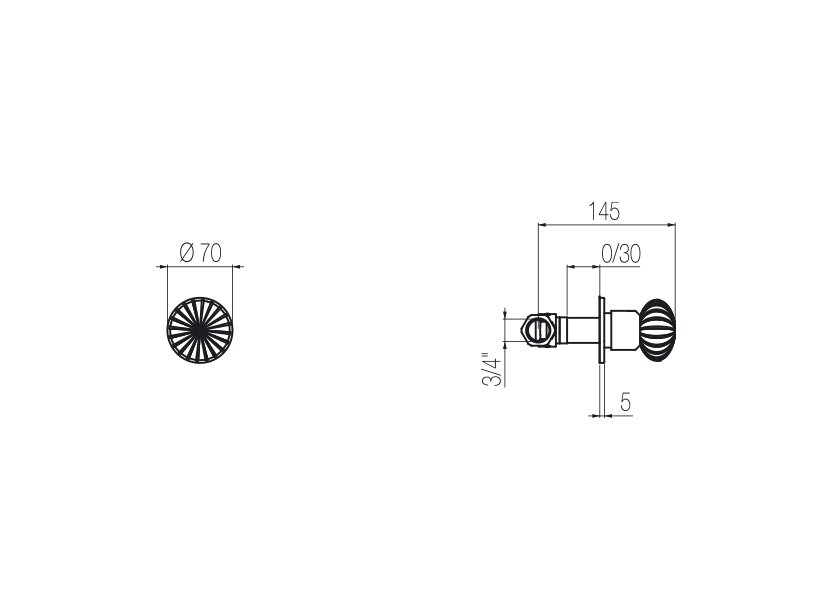 Radomonte DOR50 - disegno tecnico