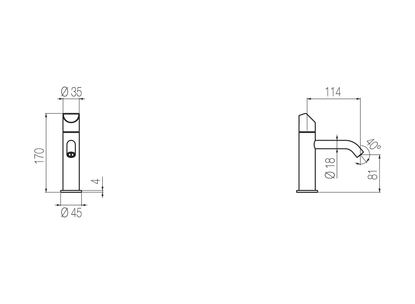 Radomonte DUN1 - disegno tecnico