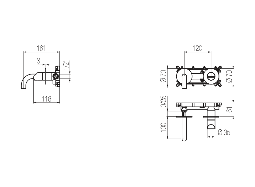 Radomonte DUN17 - disegno tecnico