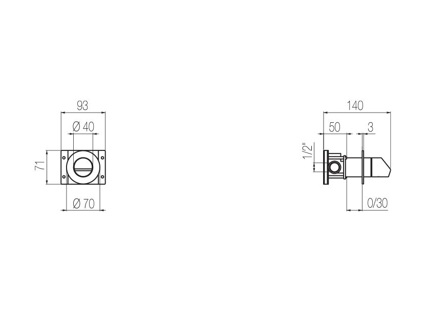 Radomonte DUN8 - disegno tecnico
