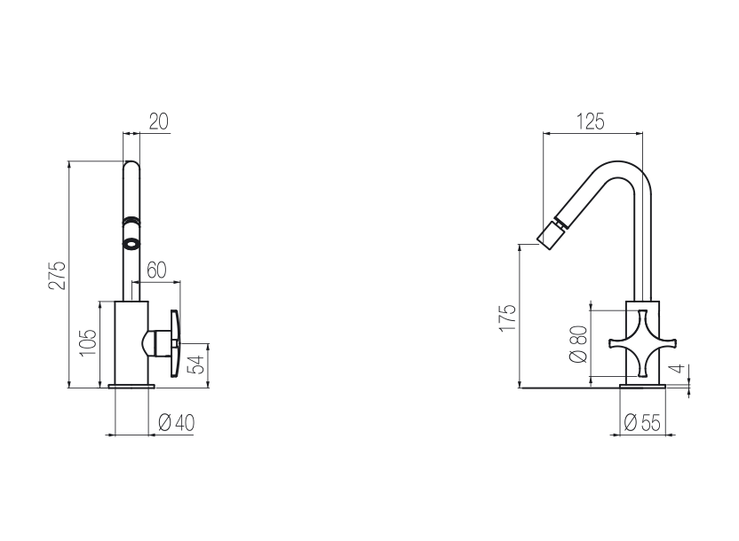 Radomonte DXN4 - disegno tecnico