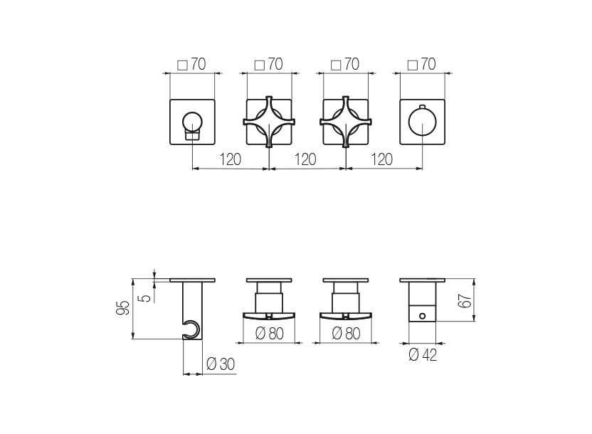 Radomonte DXN51 - disegno tecnico